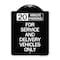 Signmission 20 Minutes Parking for Service & Delivery Vehicles Heavy-Gauge Alum Sign, 24" x 18", BW-1824-24492 A-DES-BW-1824-24492 - alternate 1